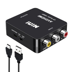 RCAtoHDMI�ϊ��R���o�[�^�[AVtoHDMI�R���o�[�^�[hdmi�ϊ�720P/1080P�ϊ��Ή�USB�P�[�u���t���[�d�P�[�u��3�F�[�q�t���e���r/PS3/PS4/DVD/VCR�v���[���[/switch�p