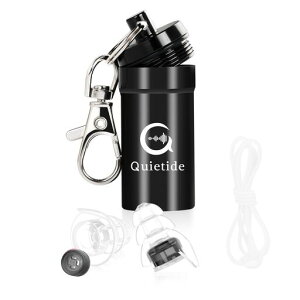 ライブ用耳栓Quietide耳栓ライブイヤープロテクター聴覚障害予防コンサートやフェス、クラブなどで大音量の音楽を楽しむ方向け水洗い可能繰り返し使用可能携帯ケース付き日本語説明書…