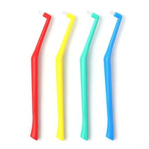 【ワンタフトブラシ】歯科専用オーラルケアプラウトMS(ミディアムソフト)アソート【12本セット】