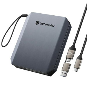Yottamaster�O�t��SSD256GB�A�ő�460MB/s�EUSB-C/A2in1�P�[�u��&�X�g���b�v�t���A�|�[�^�u��SSD���^�y�ʃA�W���o���g4KProResHDR�Ή�iPhone17ProMAX/�X�}�z/�^�u���b�g/�m�[�gPC
