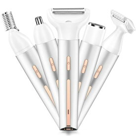 【脱毛サロンの監修&新登場】電気シェーバー女性レディースvioシェーバー1台5役180分間連続使用電動シェーバーレディース鼻毛カッター眉毛シェーバーボディシェーバーデリケートゾーン…