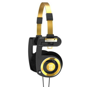 KossPortaPro����Ńu���b�N�S�[���h�I���C���[�w�b�h�t�H���A�C�����C���}�C�N�A�{�����[���R���g���[���A�^�b�`�����R���A�n�[�h�L�������O�P�[�X�t���A3.5mm�v���O�t���L���A�u���b�N�c