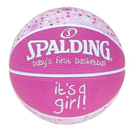 SPALDING(スポルディング) バスケットボール べビーズ ファースト バスケットボール IT’S A GIRL! ラバー 1号球 65-891Z バスケ バスケット ピンク