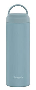 【持ち運び便利なハンドル付き】ピーコック魔法瓶スクリューマグボトルスモーキーブルー480ml水筒魔法瓶保温保冷まほうびん持ち手軽量タンブラーコーヒーマグ洗いやすいマグボトルAKZ-…
