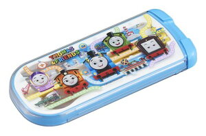 OSK(オーエスケー)カトラリーセットきかんしゃトーマス引フタトリオ箸スプーンフォーク日本製スライド式食洗機対応使いやすい男女兼用子供用学生CT-20