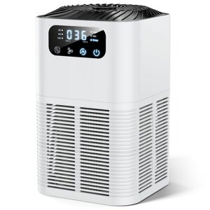 空気清浄機小型【12畳~20畳・360°強力浄化】4重ろ過極静音自動モードオンバンドLEDデジタル表示ペット卓上軽量省エネ6畳ハウスダスト/花粉/カビ/猫の毛/ほこり/PM2.5/除菌/ウイルス/アレル…