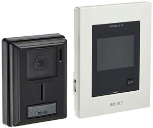 アイホンインターホンドアホンテレビドアホンカメラ付き玄関子機モニター付き親機わかりやすい画面表示カメラレンズ調整可能AC電源直結式JS-12