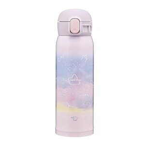 象印水筒480ml【かわいいキッズマグ】洗いやすいシームレスせん洗う点数3点のみ子ども向け保温・保冷ワンタッチマグスターリーパープルSM-WH48-VK