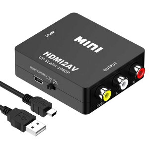 HDMItoRCA�ϊ��R���o�[�^�[HDMItoAV�ϊ��A�_�v�^1080P�Ή�PAL/NTSC�؂�ւ��A�i���O�ϊ������o��USB���d�P�[�u���t��Xbox/PC/DVD/PS3/PS4/PS5PC/BD�v���[���[/switch�ȂǑΉ�