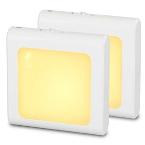 センサーライト室内明暗センサーNLAAHCELEDライト明るさ調節可足元灯常夜灯眩しくない光コンセント寝室廊下洗面所電球色2個セット