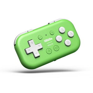 8Bitdo Micro Bluetooth�Q�[���p�b�h�|�P�b�g�T�C�Y�~�j�R���g���[��Switch/Switch 2�AAndroid�ARaspberry Pi�p�A�L�[�{�[�h���[�h�Ή� (Green)