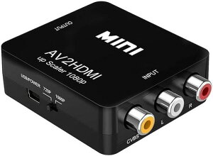 RCA to HDMI�ϊ��R���o�[�^�[ AV to HDMI �ϊ��� �R���|�W�b�g���ɕϊ��A�_�v�^�����]�� 1080/720P�Ή� USB�P�[�u���t���؂�ւ��f���ҏW�@