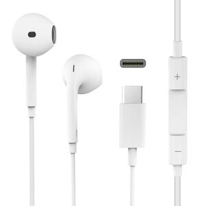 【2025新版】タイプcイヤホン有線TypeCイヤホン重低音マイク付き通話対応音量調整コンパクト対応iPhone1615GalaxyXperiaPixeliPad