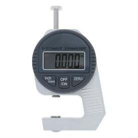 Smgdaデジタルマイクロメータ高精度0.01mm厚み測定器厚さメーター測定範囲0-12.7mmLCD大型液晶画面電子マイクロゲージ厚さ測定ツール革布地ペーパーフィルム厚さ測定