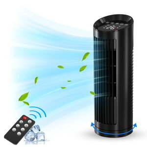 タワーファン扇風機【2025夏新型・AI自動風・風量4段階】羽根なしタワー扇風機縦型スリムファンDCモーター静音省エネ4つモード切替90°首振り12時間タイマー付きLEDディスプレイタッチパ…