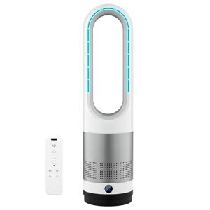 Fyzufタワーファン【羽根なし&DCモーター&電気代大幅節約】扇風機リビング扇風機サーキュレーター羽根なし扇風機DCモーター静音運転8段階送風微風強風大風量100°左右首振り9H切タイマー…