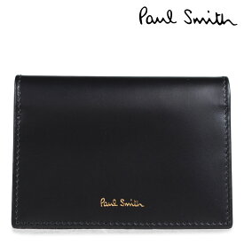 Paul Smith 名刺入れ メンズ カードケース ポールスミス FOLD OVER CREDIT CARD CASE 4776 W761A 79 ブラック 黒