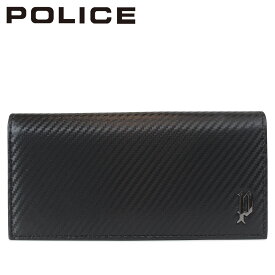 【最大1000円OFFクーポン配布中】 POLICE ポリス 財布 長財布 メンズ レザー LUCENTE LONG WALLET ブラック 黒 PA-70201