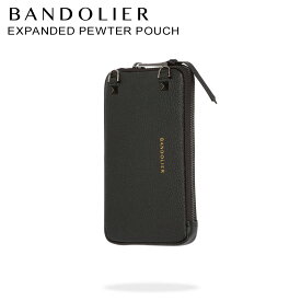 バンドリヤー BANDOLIER ケース ポーチ スマホ 携帯 レザー EXPANDED PEWTER POUCH メンズ レディース ブラック 黒 21GRA