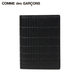 COMME des GARCONS コムデギャルソン 財布 二つ折り メンズ レディース 本革 BRICK LINE WALLET ブラック 黒 SA0641BK