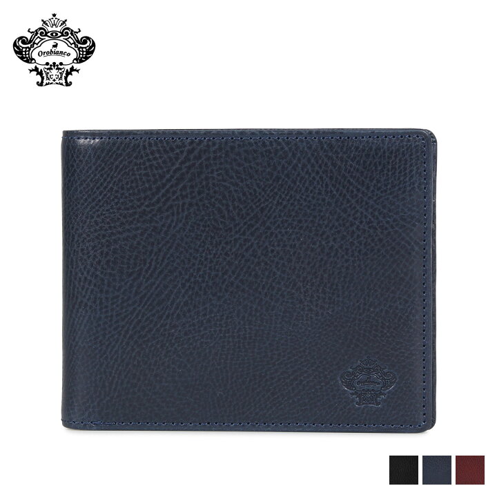 楽天市場 最大1000円offクーポン Orobianco オロビアンコ 財布 二つ折り メンズ 本革 Bi Fold Wallet ブラック ネイビー ワイン 黒 Ors シュガーオンラインショップ
