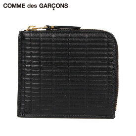 COMME des GARCONS コムデギャルソン 財布 ミニ財布 メンズ レディース L字ファスナー 本革 BRICK WALLET ブラック 黒 SA3100BK