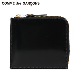 【最大1000円OFFクーポン配布中】 COMME des GARCONS コムデギャルソン 財布 小銭入れ コインケース メンズ レディース L字ファスナー 本革 MIRROR INSIDE COIN CASE ブラック 黒 SA3100MI