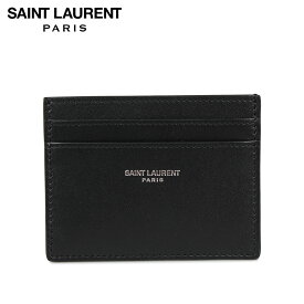 SAINT LAURENT PARIS サンローラン パリ パスケース カードケース ID 定期入れ メンズ 本革 YSL CREDIT CARD CASE ブラック 黒 3759460U90N