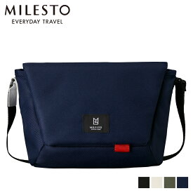 【最大1000円OFFクーポン配布中】 MILESTO ミレスト ショルダーバッグ メッセンジャーバッグ メンズ レディース MESSENGER BAG S ブラック ホワイト グレー ネイビー 黒 白 MLS463 母の日