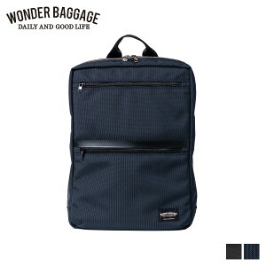 WONDER BAGGAGE �����_�[�o�Q�[�W �����b�N �o�b�O �o�b�N�p�b�N �����Y ���f�B�[�X 9L GOODMANS SLIM SACK �u���b�N �l�C�r�[ �� WB-G-025