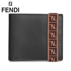 【最大1000円OFFクーポン配布中】 FENDI フェンディ 財布 二つ折り メンズ BI-FOLD WALLET ブラック 黒 7M0266 A8VC