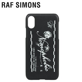 【最大1000円OFFクーポン配布中】 RAF SIMONS ラフシモンズ iPhone XS X ケース スマホケース 携帯 アイフォン メンズ レディース IPHONE CASE ブラック 黒 192-942