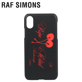 【最大1000円OFFクーポン配布中】 RAF SIMONS ラフシモンズ iPhone XS X ケース スマホケース 携帯 アイフォン メンズ レディース IPHONE CASE ブラック 黒 192-942