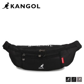 KANGOL カンゴール バッグ ウエストバッグ ボディバッグ メンズ レディース LOGO WAIST BAG ブラック グレー 黒 KGSA-BG00070