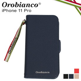 Orobianco オロビアンコ iPhone11 Pro ケース スマホケース 携帯 手帳 アイフォン メンズ レディース シュリンク PU LEATHER BOOK TYPE CASE ブラック ネイビー グレージュ レッド 黒