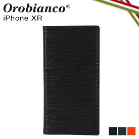 Orobianco オロビアンコ iPhoneXR ケース スマホケース 携帯 手帳型 アイフォン メンズ レディース ONDA BOOK TYPE SMARTPHONE CASE ブラック ネイビー オレンジ 黒 ORIP-0006XR