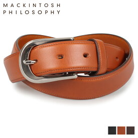 【最大1000円OFFクーポン配布中】 MACKINTOSH PHILOSOPHY マッキントッシュ フィロソフィー ベルト レザーベルト メンズ 本革 バックル LEATHER BELT ブラック ブラウン チョコ 黒 MAP-8080118