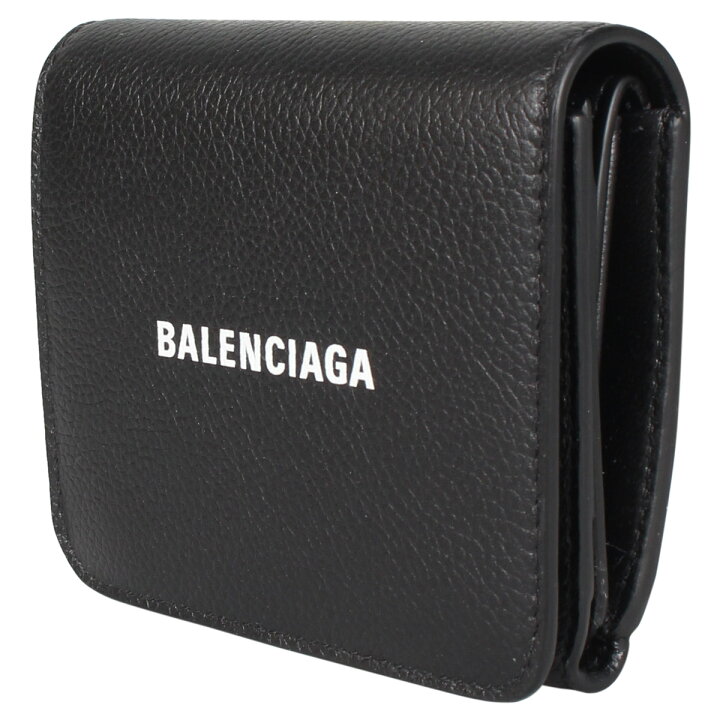 楽天市場 最大1000円offクーポン Balenciaga バレンシアガ 財布 三つ折り ミニ財布 メンズ レディース Wallet ブラック 黒 シュガーオンラインショップ