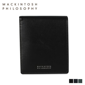 MACKINTOSH PHILOSOPHY マッキントッシュ フィロソフィー 財布 二つ折り メンズ 本革 WALLET ブラック ネイビー グリーン 黒 MAP-0100119