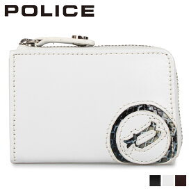 POLICE ポリス 財布 二つ折り メンズ イーブン L字ファスナー EVEN WALLET ブラック ホワイト ブラウン 黒 白 PA-5509