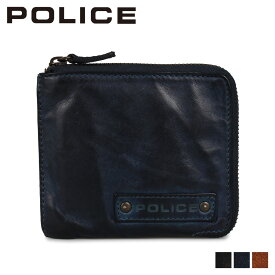 POLICE ポリス 財布 ミニ財布 メンズ ラヴァーレ L字ファスナー LAVARE WALLET ブラック ネイビー キャメル 黒 PA-59606