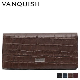 【最大1000円OFFクーポン配布中】 VANQUISH ヴァンキッシュ 財布 長財布 メンズ レディース LONG WALLET ブラック ネイビー ブラウン ワイン 黒 VQM-40510