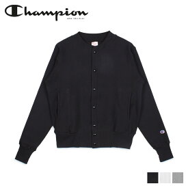 Champion チャンピオン スウェット カーディガン ジャケット リバースウィーブ メンズ レディース REVERSE WEAVE SNAP SWEATSHIRT ブラック ホワイト グレー 黒 白 C5-E002