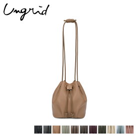 Ungrid アングリッド バッグ ショルダーバッグ レディース 巾着 SHOULDER BAG ブラック ダーク グレー ベージュ オリーブ オーク ダーク ブラウン ワイン レッド ダーク グリーン 黒 51590