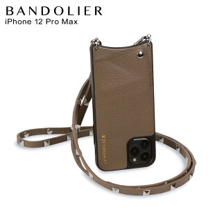 バンドリヤー BANDOLIER iPhone 12 Pro MAX ケース スマホ 携帯 ショルダー アイフォン サラ トープ メンズ レディース SARAH TAUPE ブラウン 10SADBRS