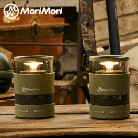 モリモリ MoriMori スピーカー 照明 ライト 2個セット 迷彩 充電式 LEDライト 間接照明 ベッドライト アウトドア Bluetooth 軽量 持ち運び FWS-1703-CM