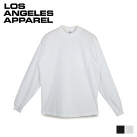 ロサンゼルスアパレル LOS ANGELES APPAREL Tシャツ 6.5オンス 長袖 ロンT カットソー メンズ レディース ポケット 無地 6.5 OZ LS GARMENT DYE POCKET T-SHIRT ブラック ホワイト 黒 白 1810GD