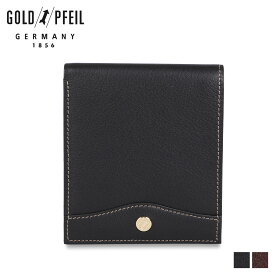 【最大1000円OFFクーポン配布中】 GOLD PFEIL ゴールドファイル 二つ折り財布 メンズ 本革 OXFORD ブラック バーガンディー 黒 GP10320