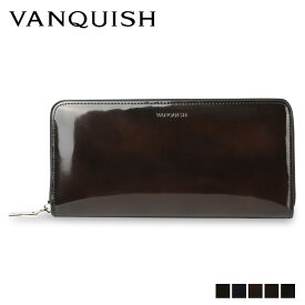 【最大1000円OFFクーポン配布中】 VANQUISH ヴァンキッシュ 長財布 メンズ 本革 ラウンドファスナー LONG WALLET グレー ネイビー ダーク ブラウン ワイン グリーン 黒 43160