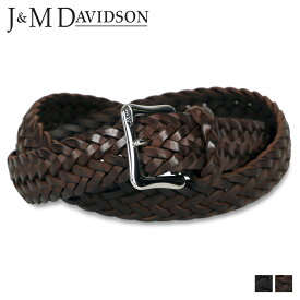 ジェイアンドエムデヴィッドソン J&M DAVIDSON ベルト メンズ 本革 ENVELPE BUCKLE TIP END 25MM ブラック ダークブラウン 黒 BENT-0TP-AN25